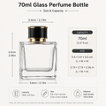 10pcs Glass Perfume Bottles – Refillable Fragrance Packaging Containers with Multiple Sizes