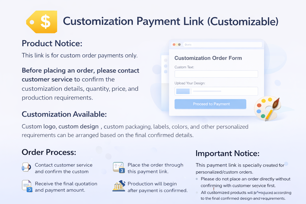 Customized service payment links