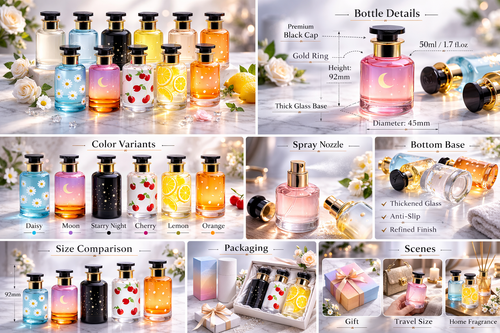Luxury Perfume Glass Bottles (Customizable)