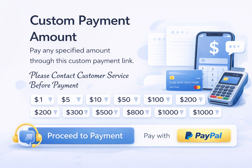 Customized service payment links
