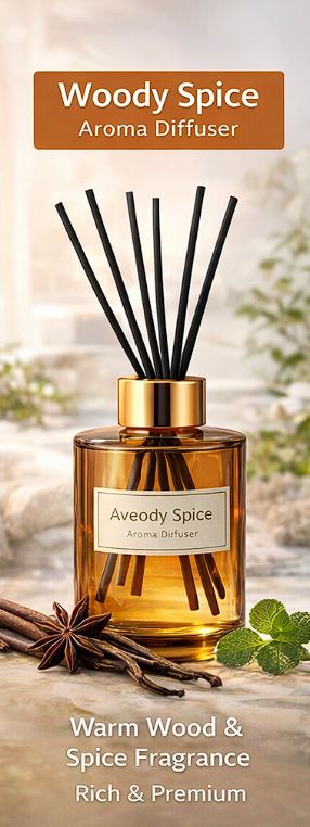 Aroma Series Reed Diffuser – Luxury Home Fragrance Collection (5 Scents)