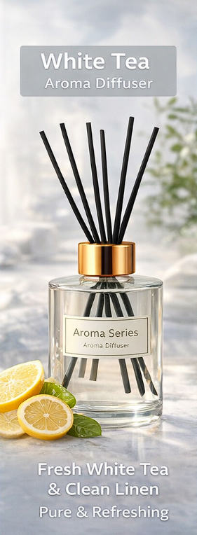 Aroma Series Reed Diffuser – Luxury Home Fragrance Collection (5 Scents)