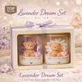 Bear Aroma Candle Gift Set – 2 Jar Box Collection
