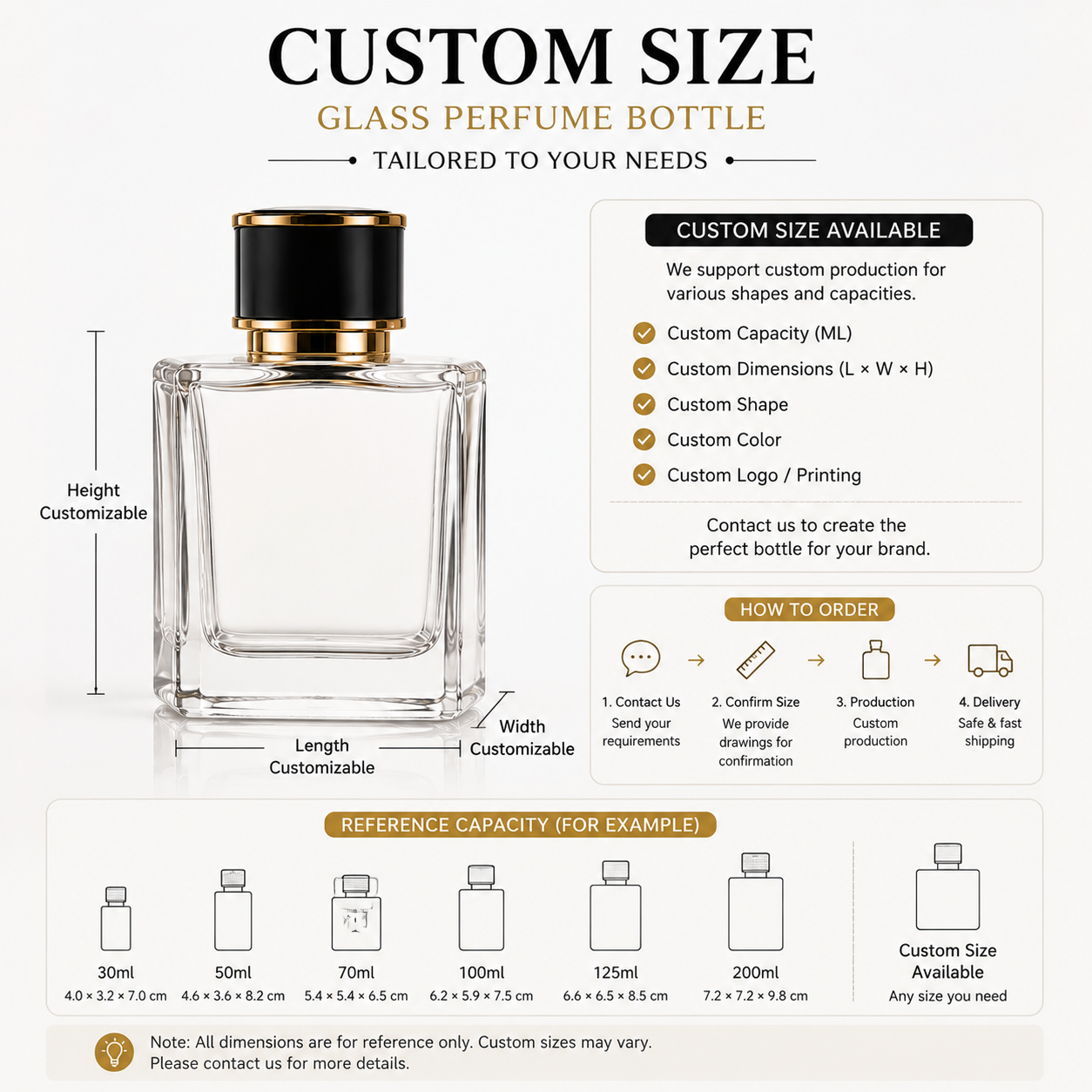 10pcs Glass Perfume Bottles – Refillable Fragrance Packaging Containers with Multiple Sizes