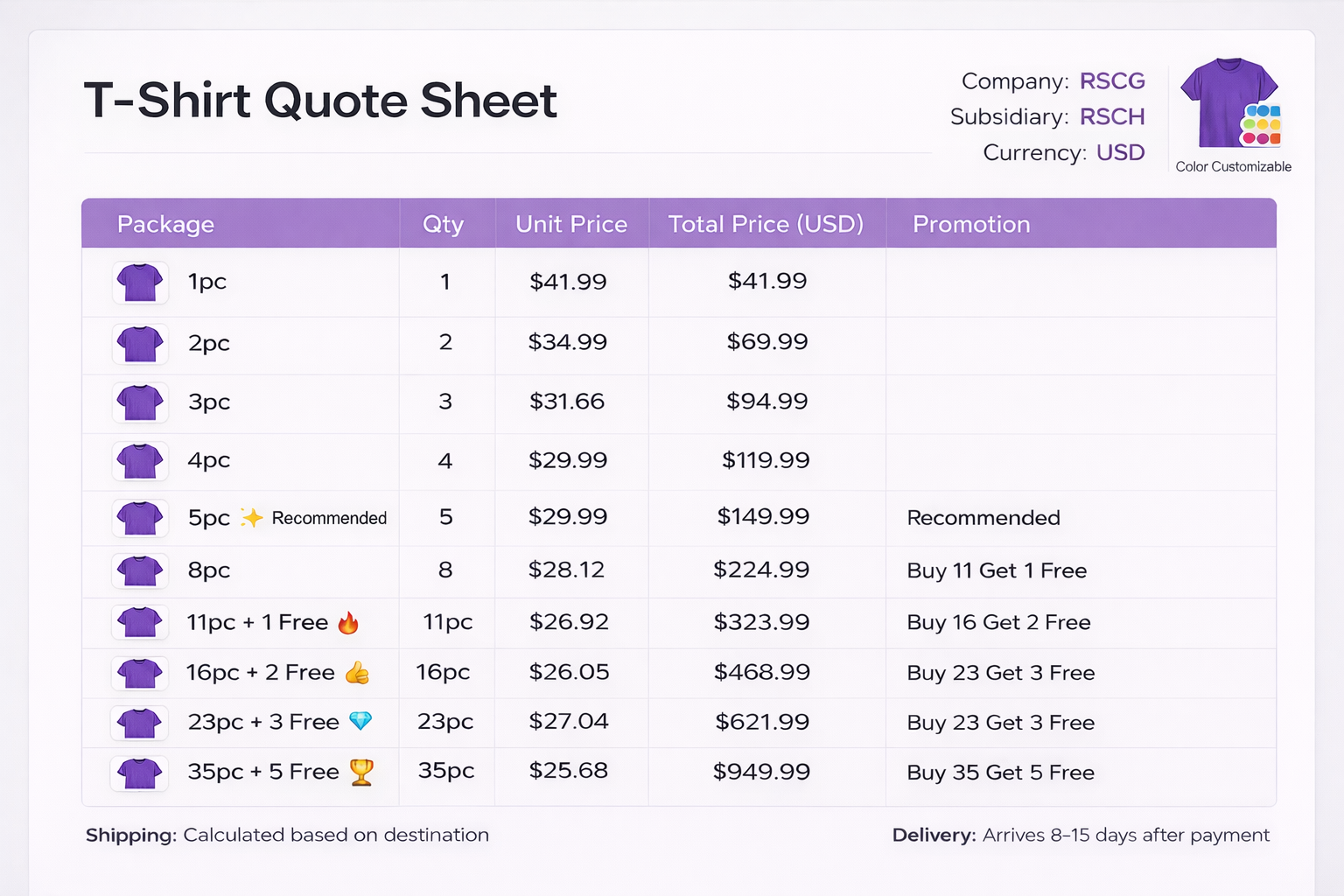 Premium Quality Cotton T-Shirt