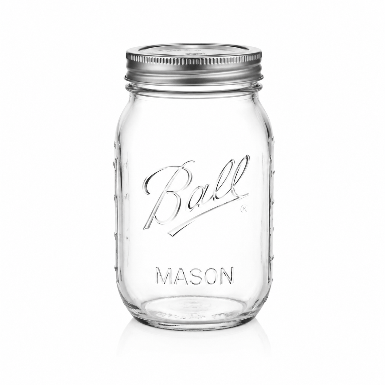 Mason Jars with Lids | Wide Mouth Glass Storage Jars for Kitchen & Pantry