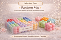 Bubble Aroma Candle Set – 50PCS Colorful Scented Cube Candles (1 Box=35g*50)